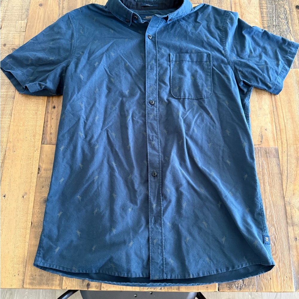 Roark Revival Navy Casual Button Down Shirt